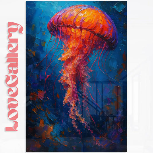 Tableau méduse abstrait Love-Gallery