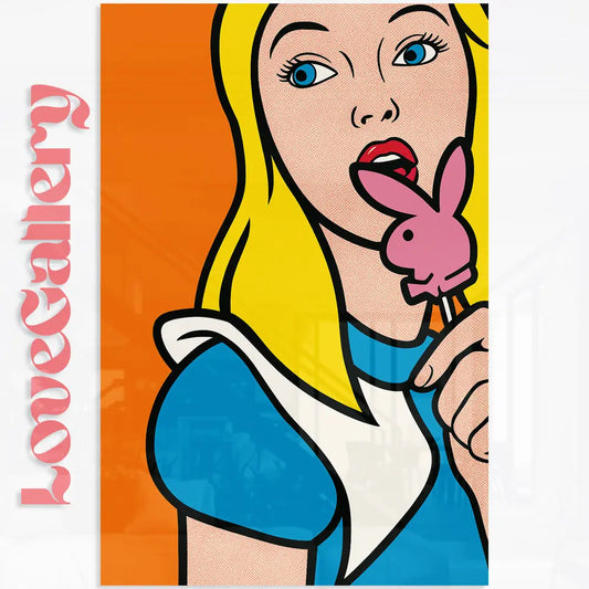 Tableau popart alice style roy lichtenstein Love-Gallery