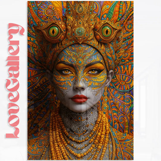 Tableau reine art indien Love-Gallery