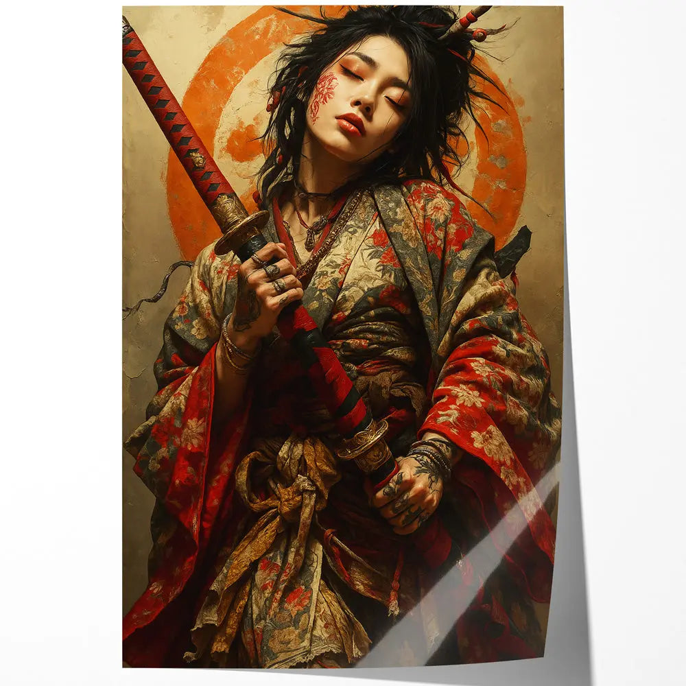 Tableau samourai japonaise Love-Gallery
