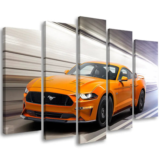 Tableau ford mustang orange Love-Gallery