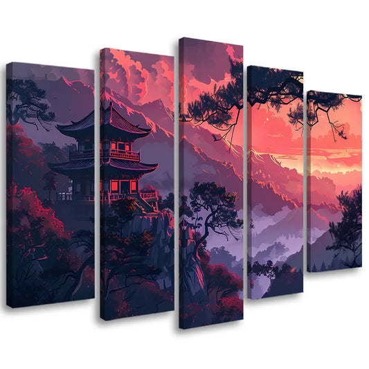 Tableau temple paysage japonais Love-Gallery