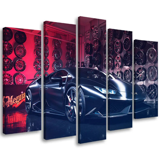 Tableau lamborghini huracan noir garage Love-Gallery