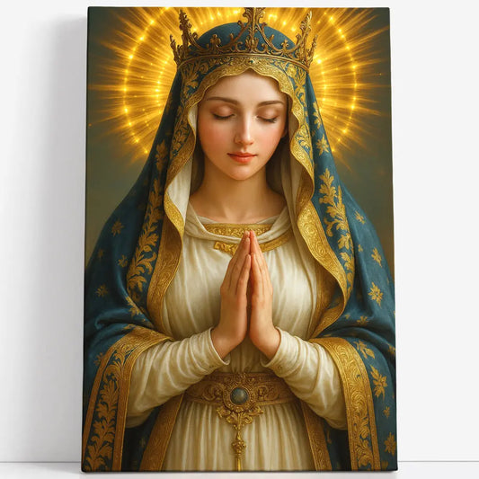 Tableau la Vierge couronnée de lumière Love-Gallery