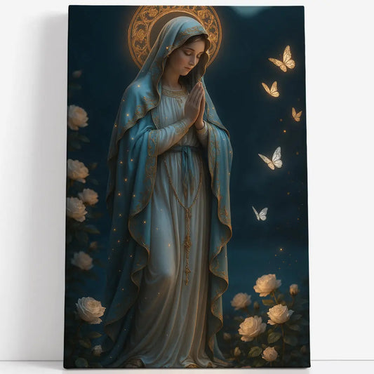 Tableau La Vierge au jardin des lumières Love-Gallery